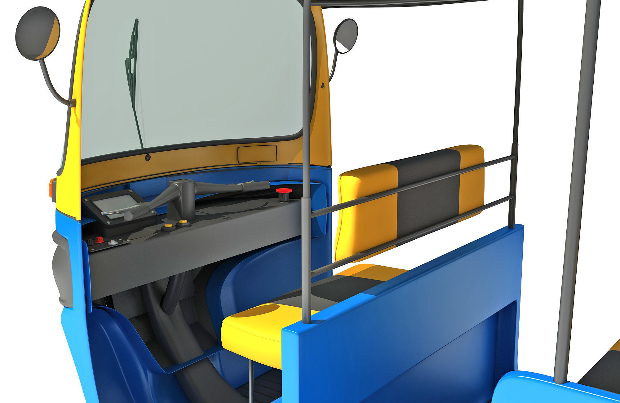 Mini Taxi 3D model_13