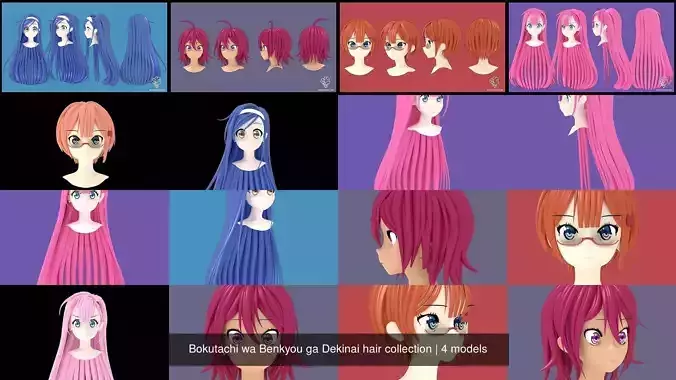 Bokutachi wa Benkyou ga Dekinai hair collection 