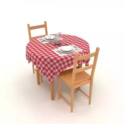 Round Dining table set