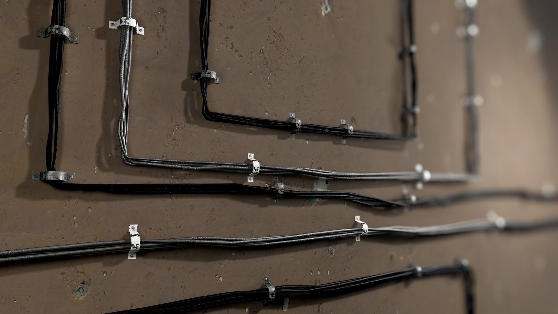 Electric System Low-poly 3D model_14