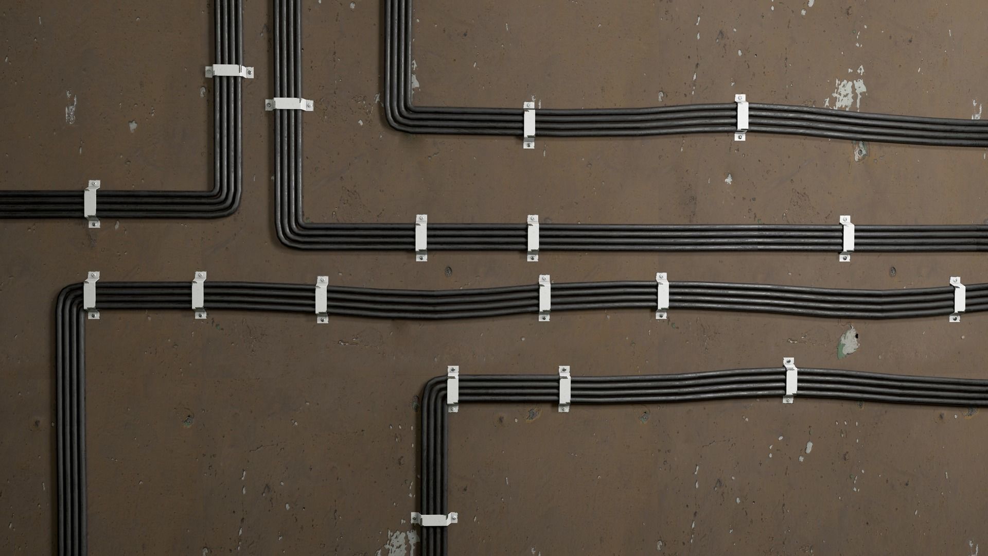 Electric System Low-poly 3D model_18