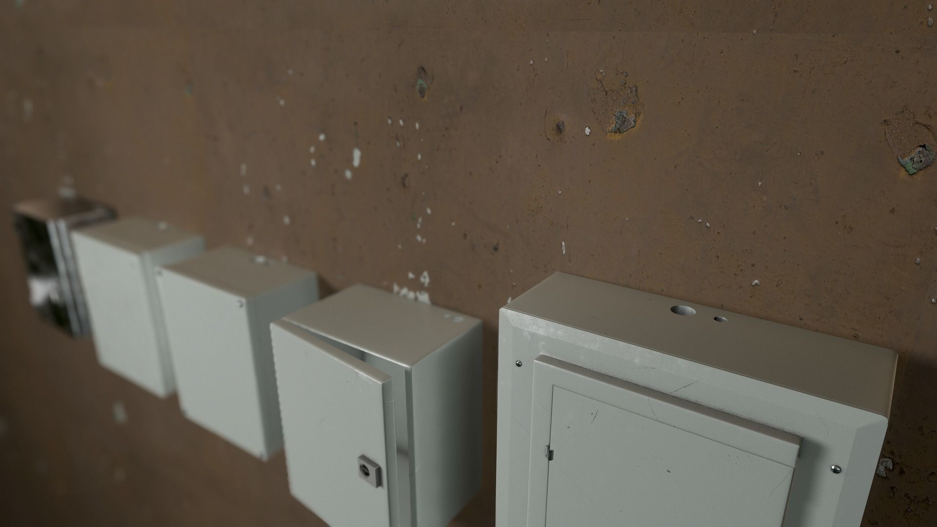 Electric System Low-poly 3D model_10