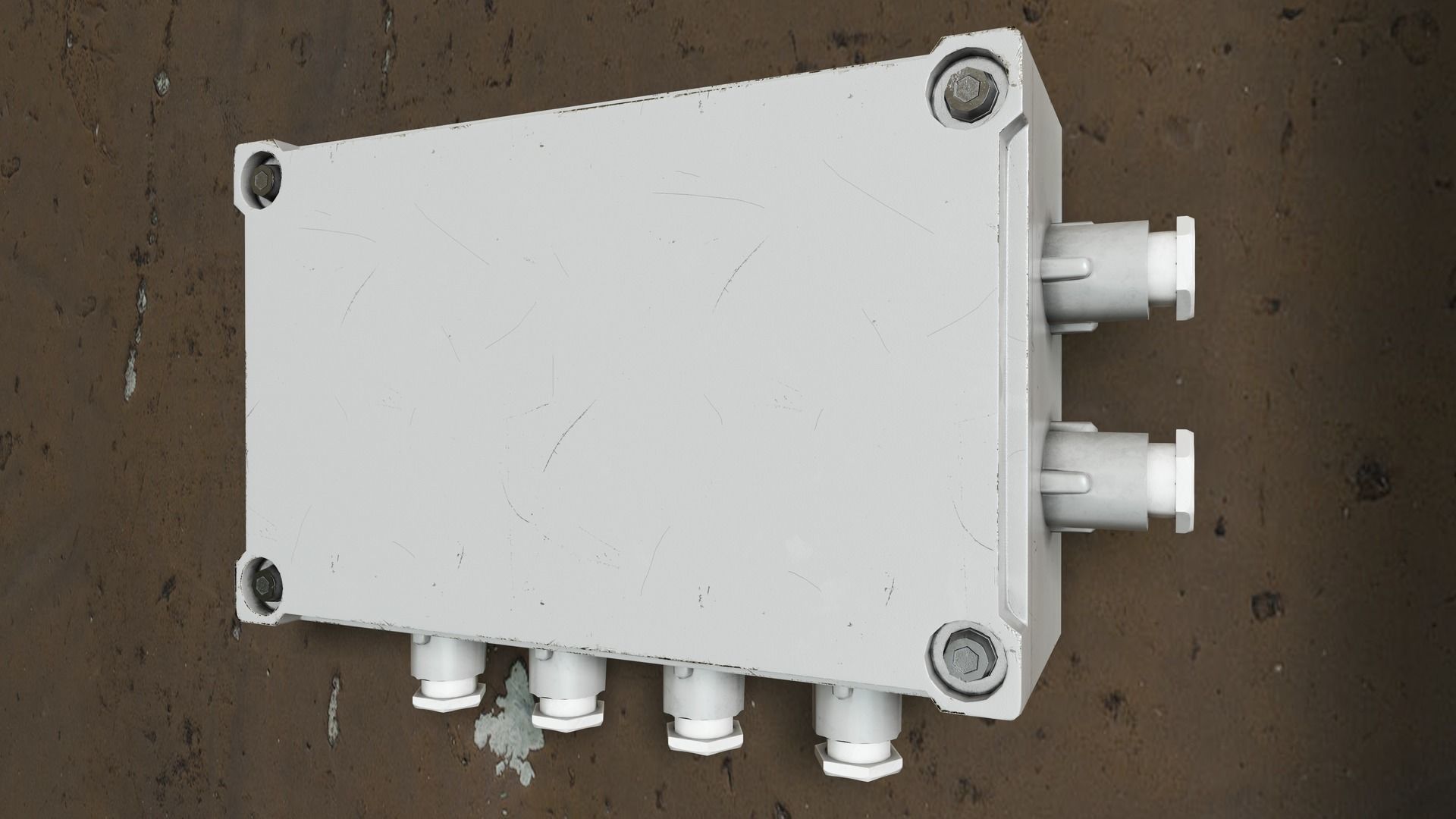 Electric System Low-poly 3D model_4