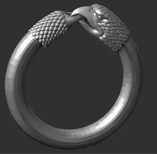 bracelet metal ring with eagle head