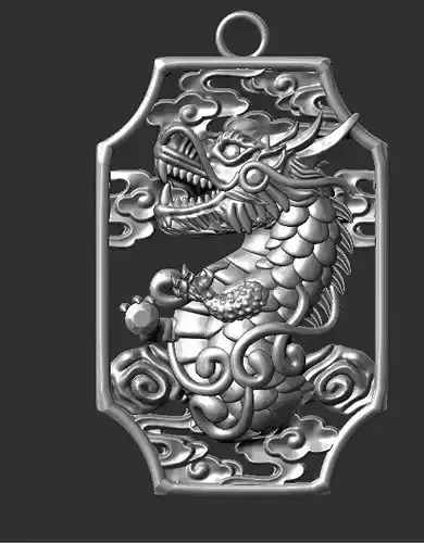 dragon pendant face