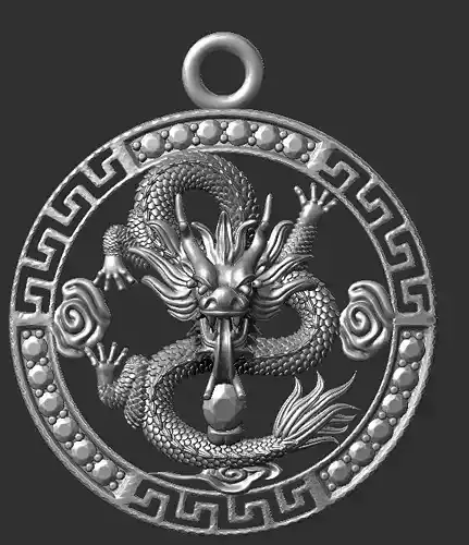 dragon pendant face