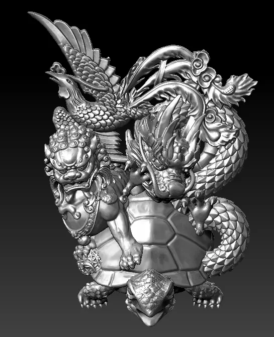 dragon Unicorn  rules   Phoenix 3D print model_0
