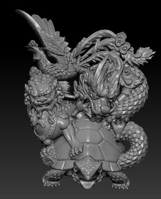 dragon Unicorn  rules   Phoenix 3D print model_2