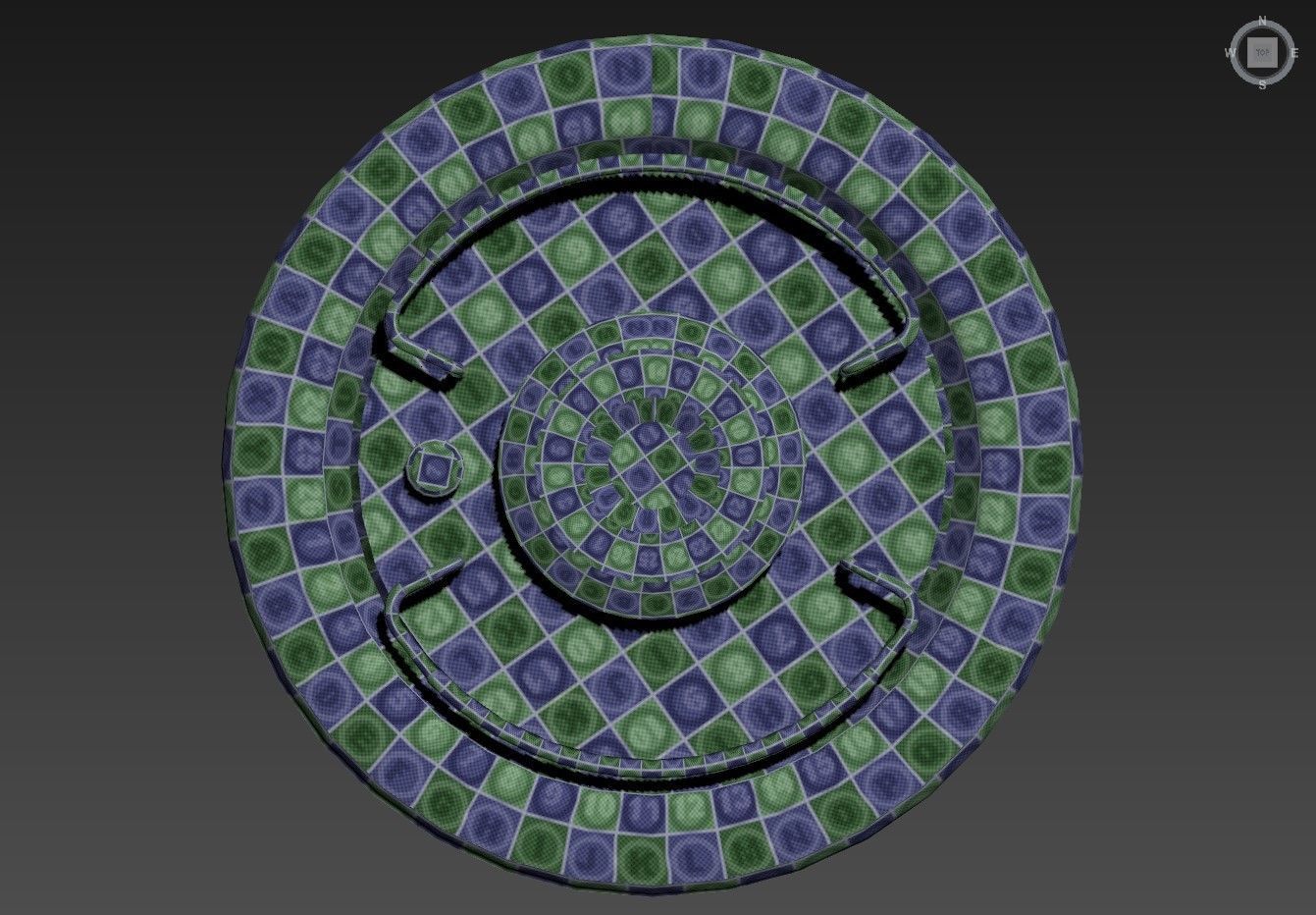 Sci-Fi Barrel Low Poly PBR Free low-poly 3D model_19