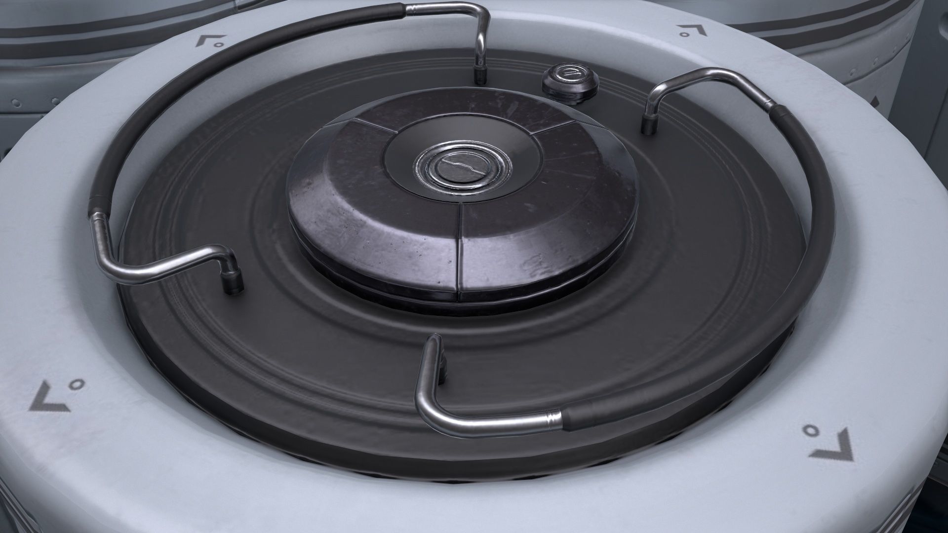 Sci-Fi Barrel Low Poly PBR Free low-poly 3D model_9