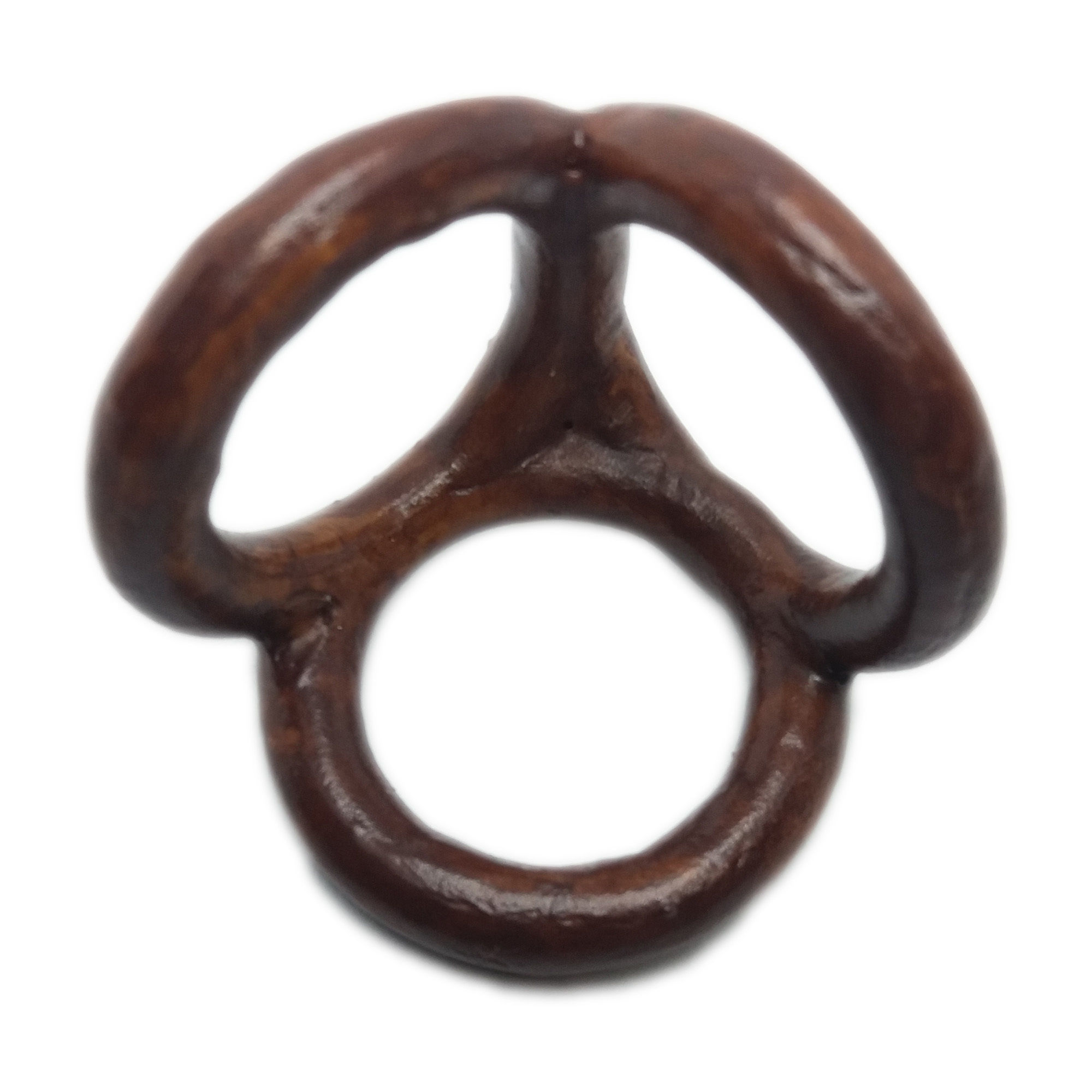 Scarf buckle triple ring with diameter 20mm 3D print model_1