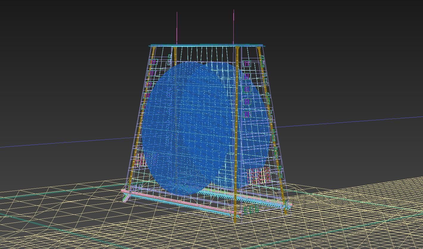 P-Band Phased Array Radar 3D model_1