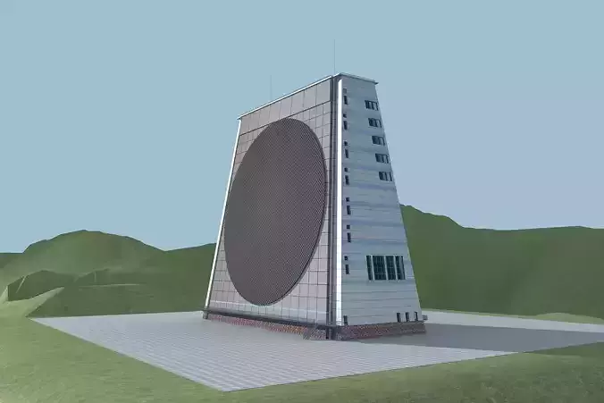 P-Band Phased Array Radar 3D model