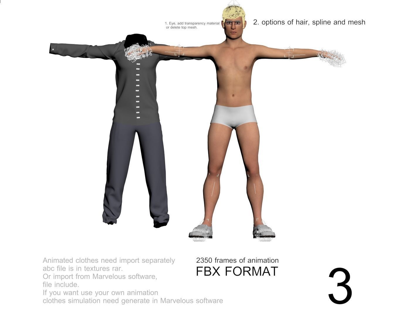 8x Men and woman cloth simulation conversation loop animated 3D Model Collection_19