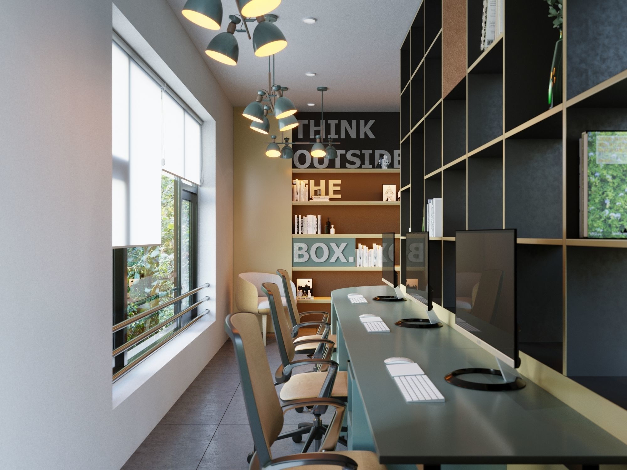 Office Interior Scene for 3ds Max Corona Render 3D model 3D model_7