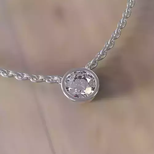 Round pendant 6mm