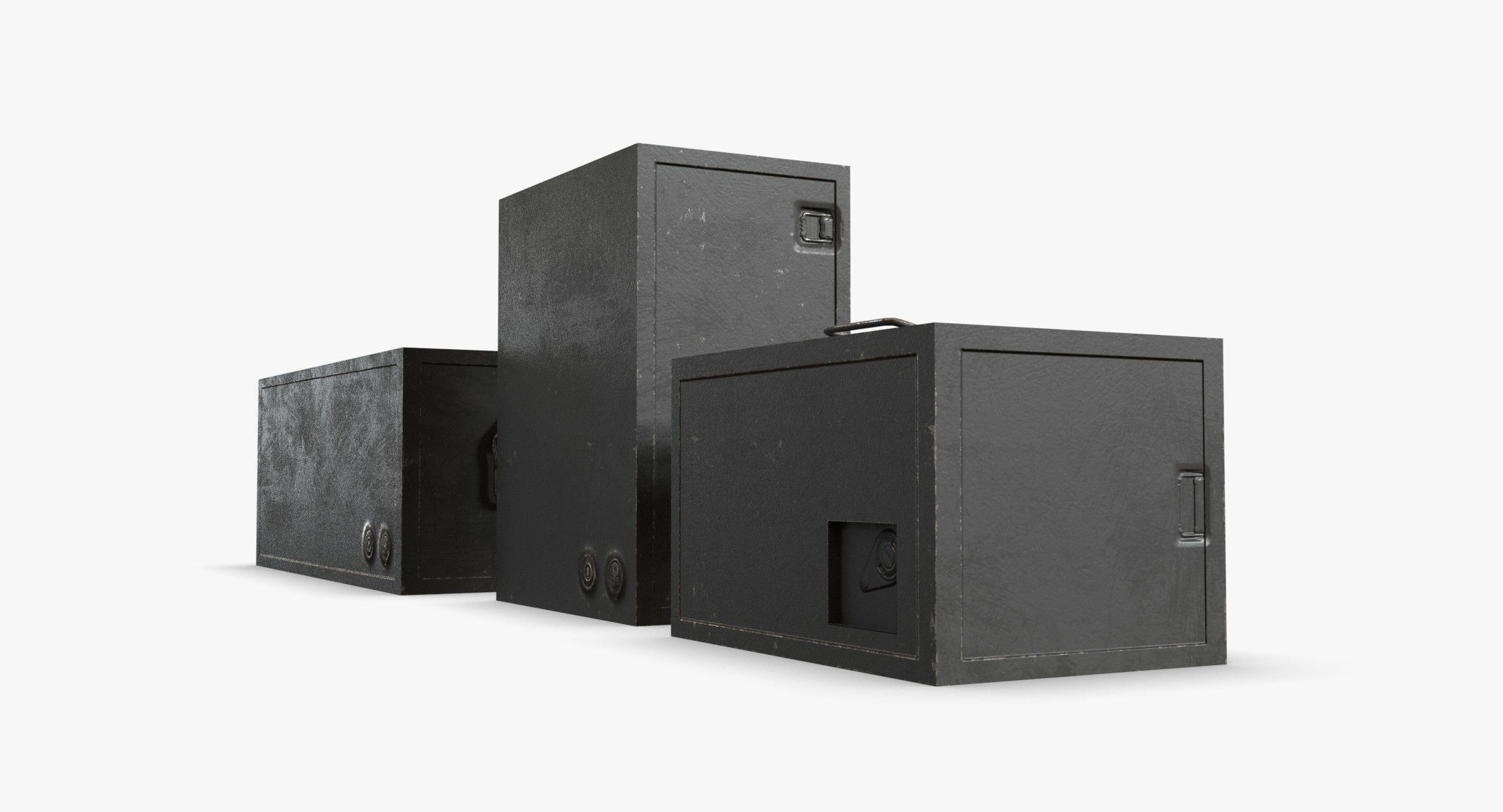 German Radio WWII Low-poly 3D model_6