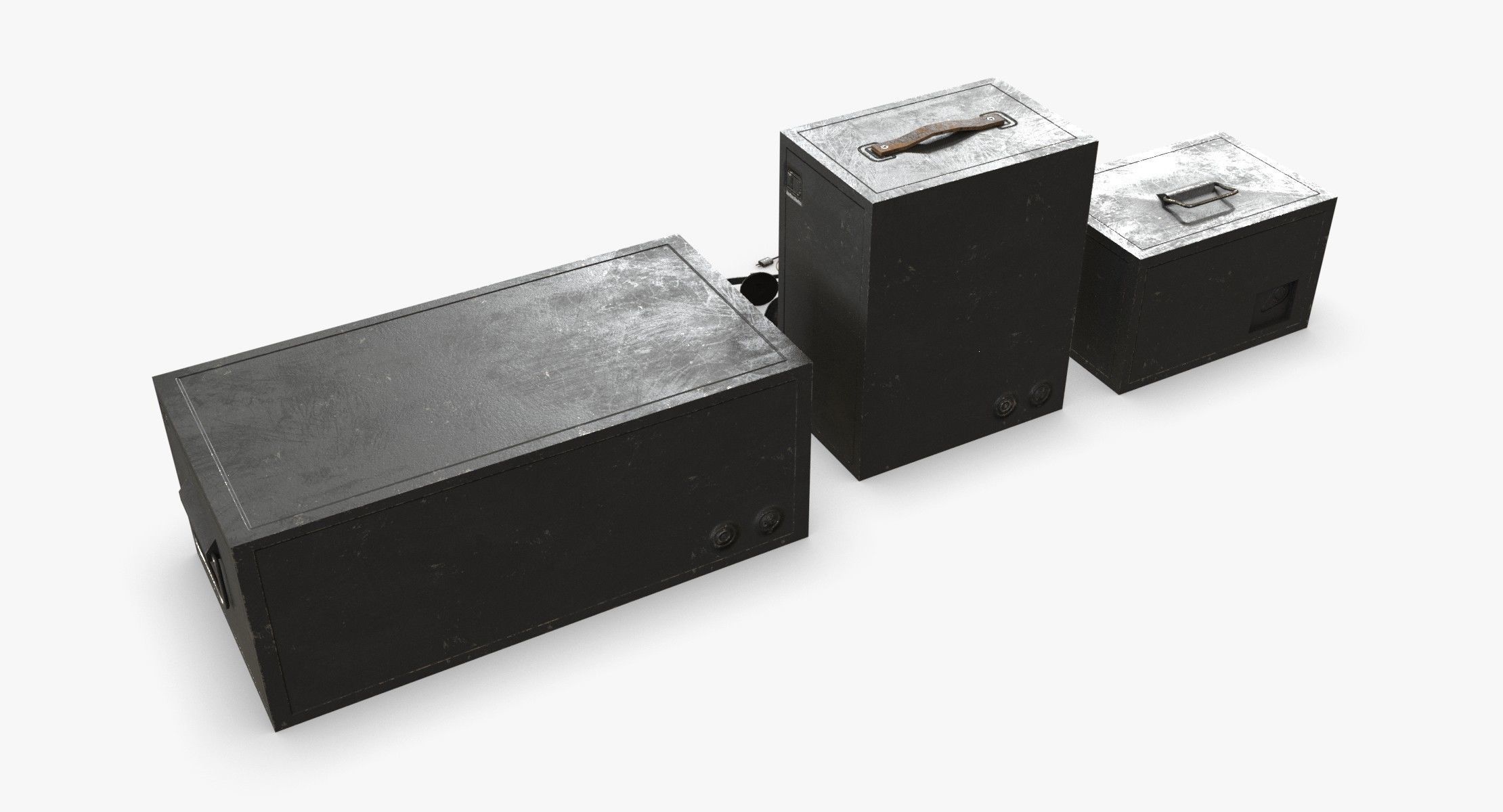 German Radio WWII Low-poly 3D model_5