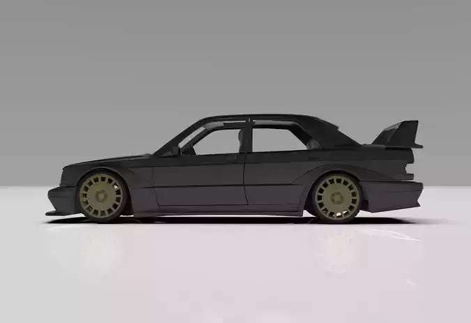 Mercedes 190e 3d Model Printable Kit
