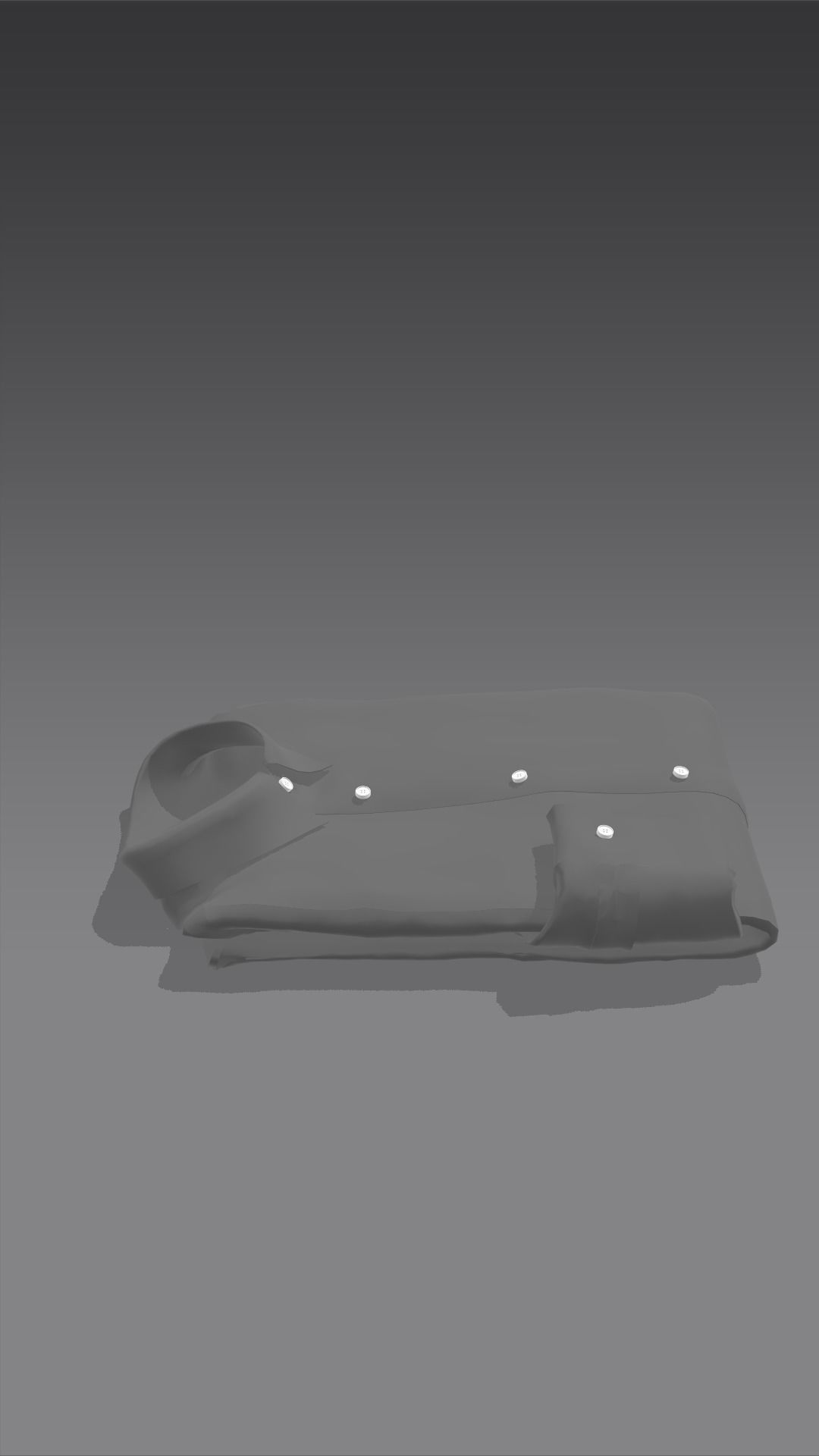 Folded shirt  3D print model_1