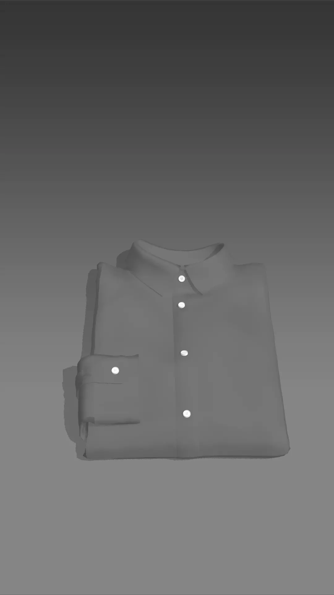 Folded shirt  3D print model_0