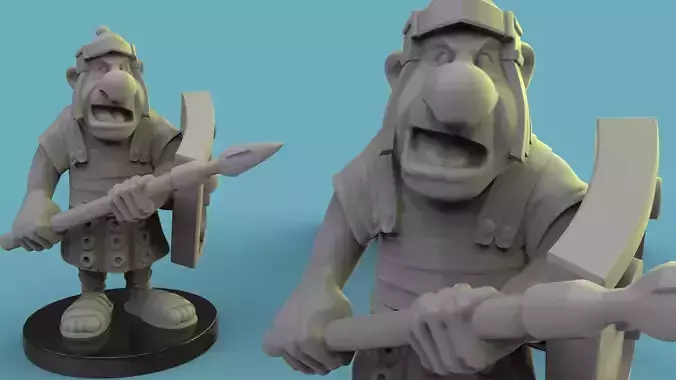 Graccius greek warrior 3D print model