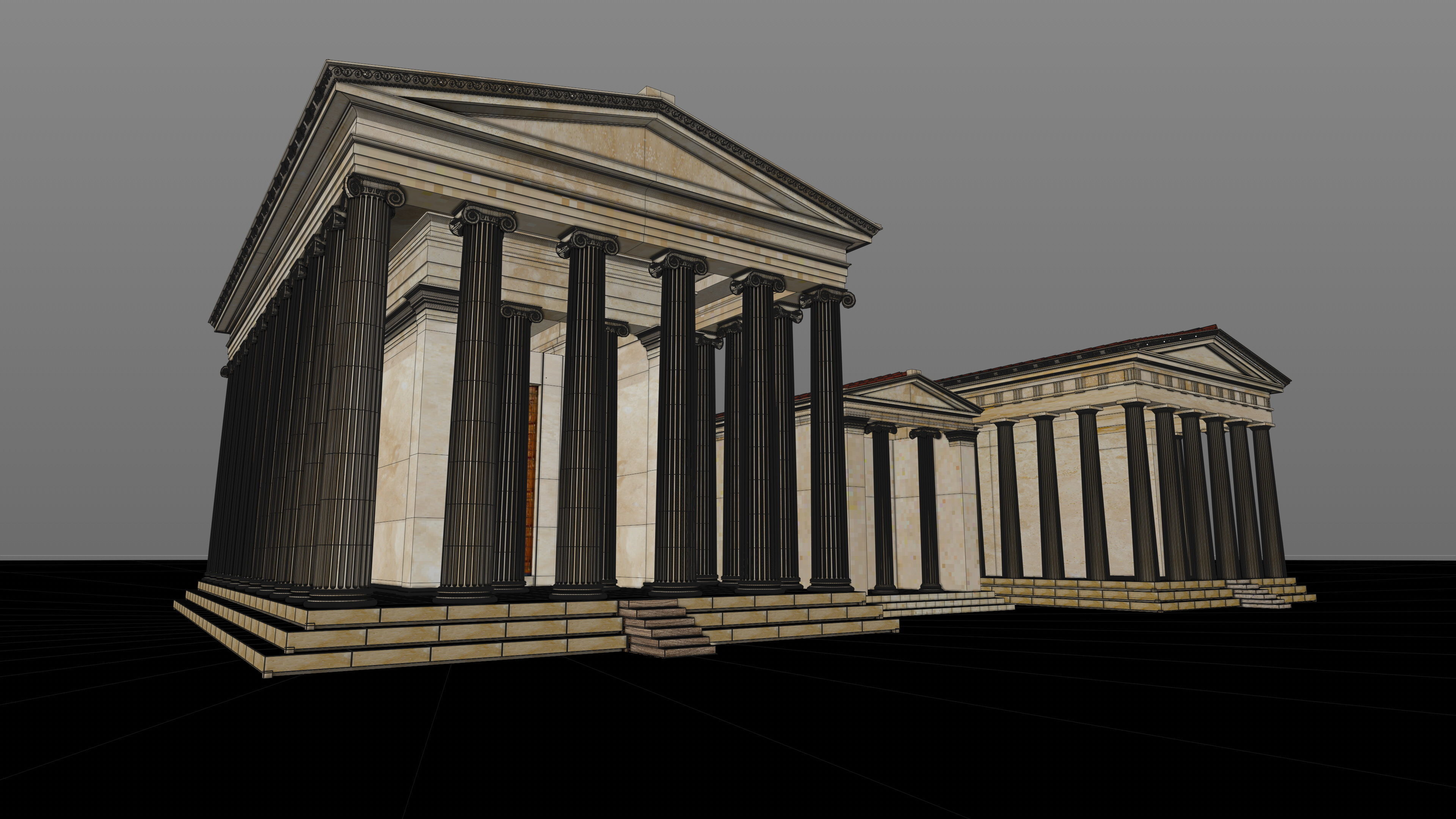 Letoon Apollon and Artemis Temple 3D model_3