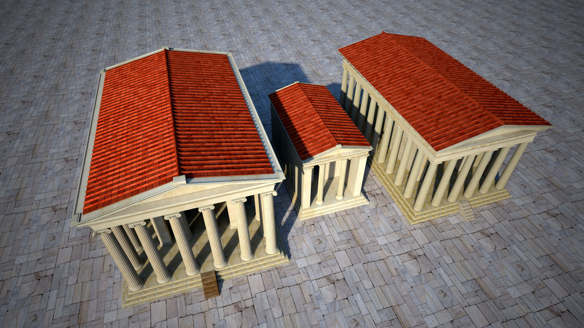Letoon Apollon and Artemis Temple 3D model_2