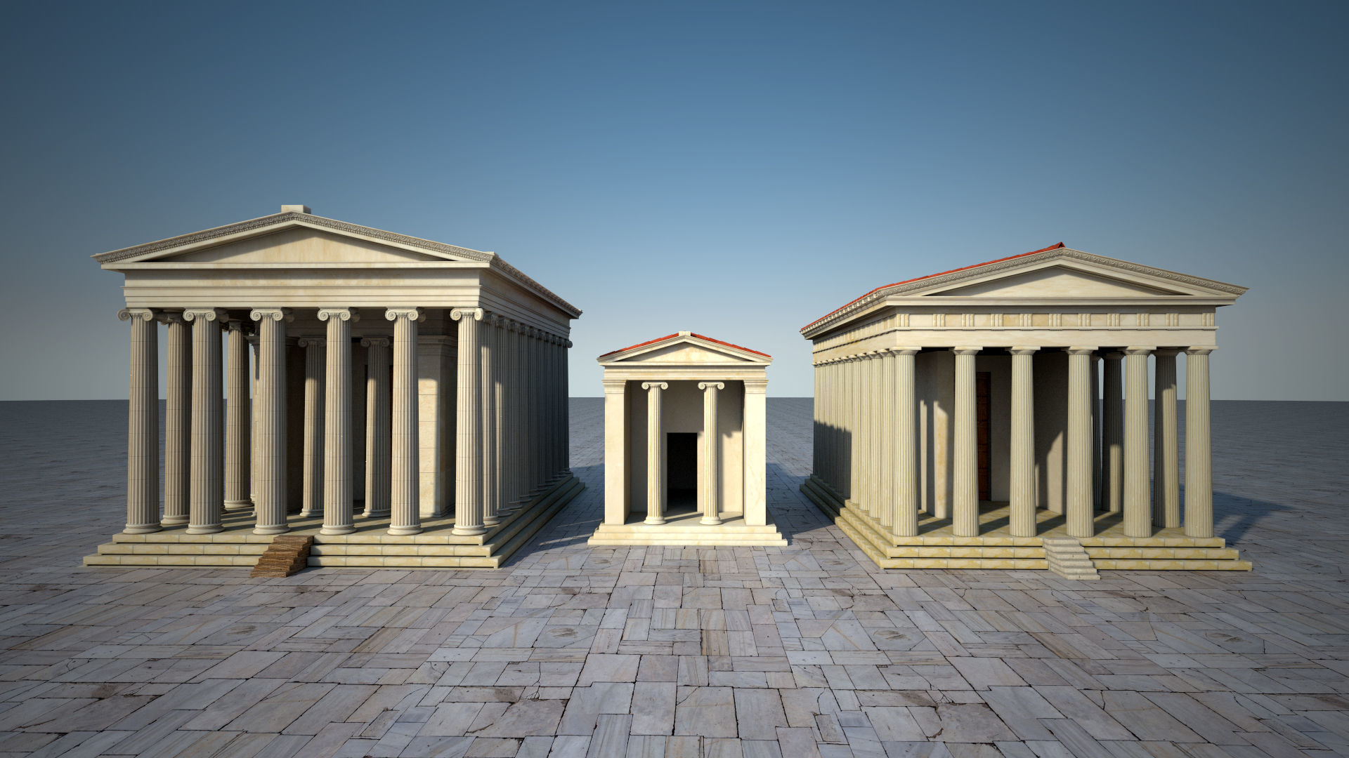 Letoon Apollon and Artemis Temple 3D model_1