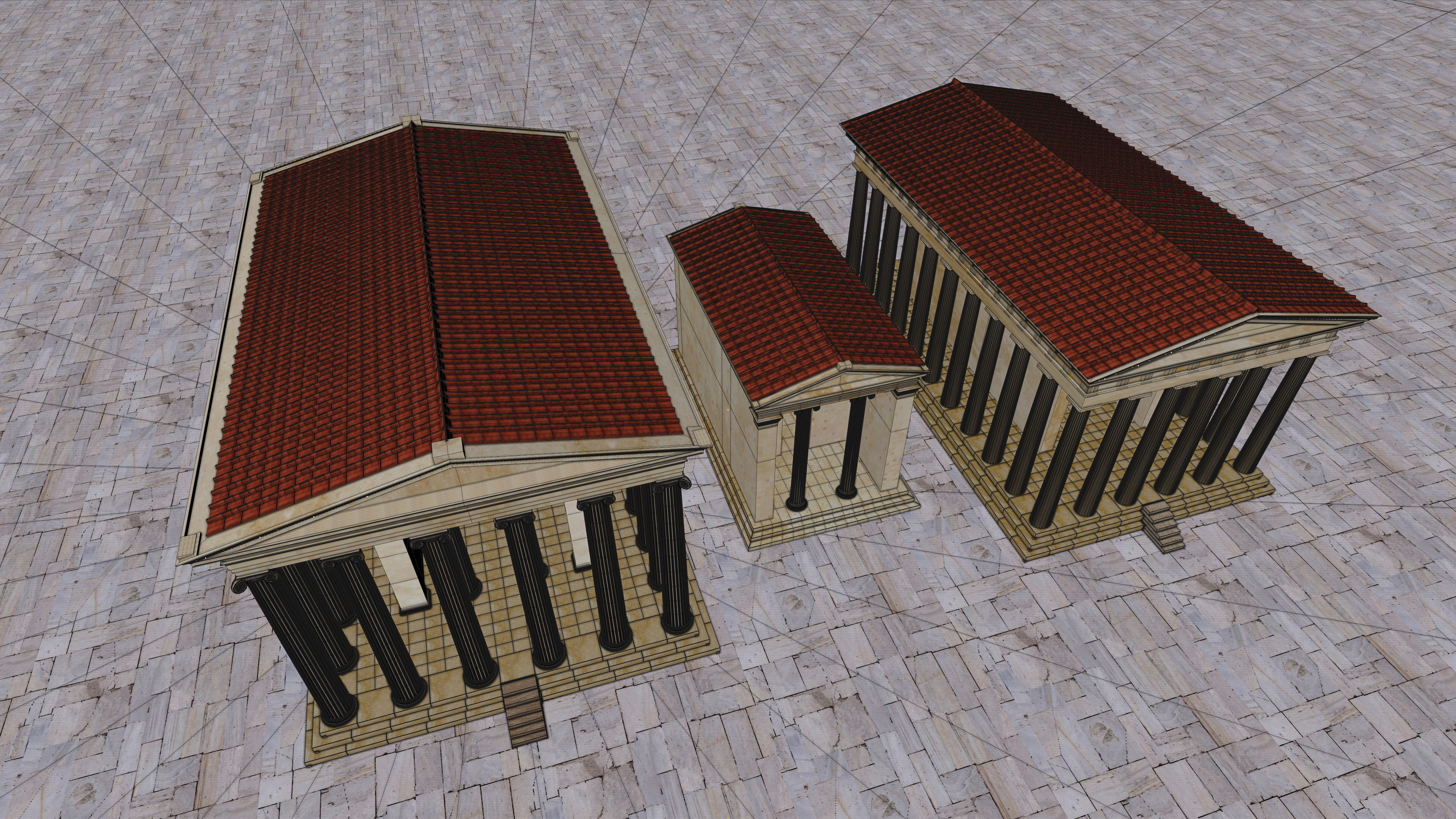 Letoon Apollon and Artemis Temple 3D model_4