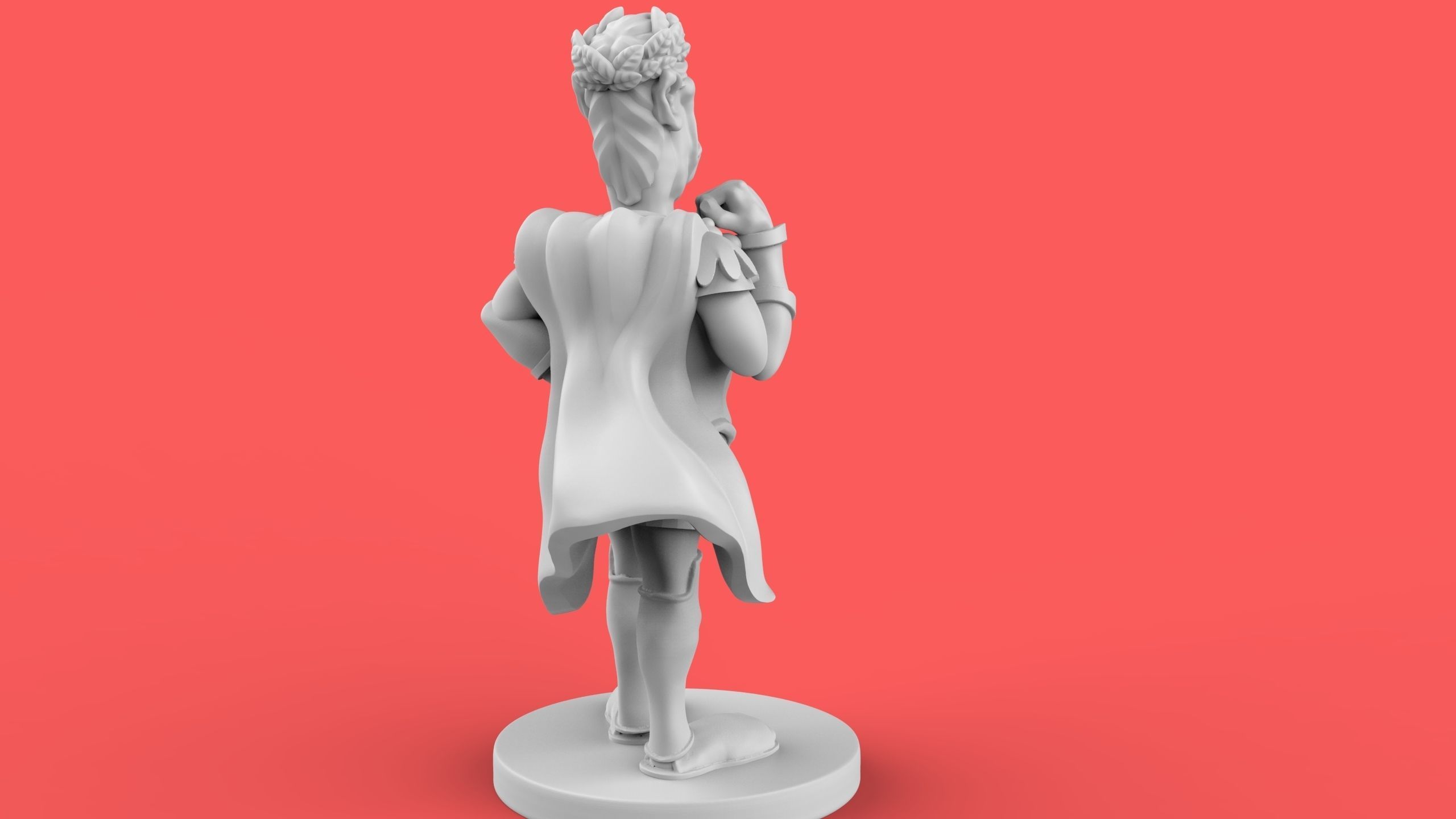 Cesar figurine 3D print model_6