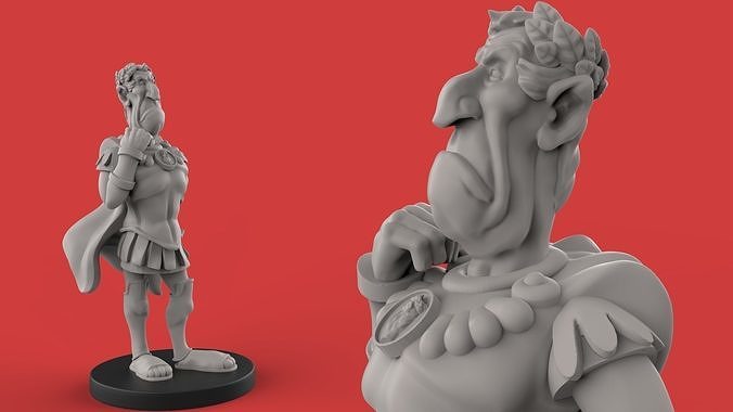 Cesar figurine 3D print model