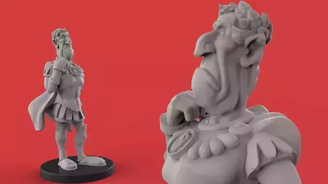 Cesar figurine 3D print model