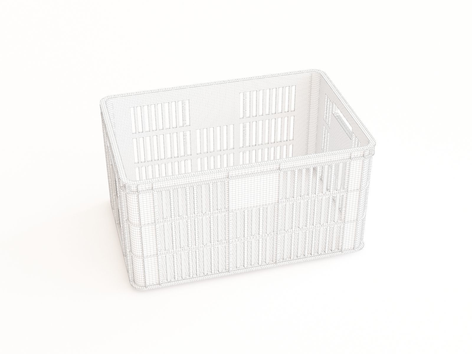Plastic crate 34 3D model_1
