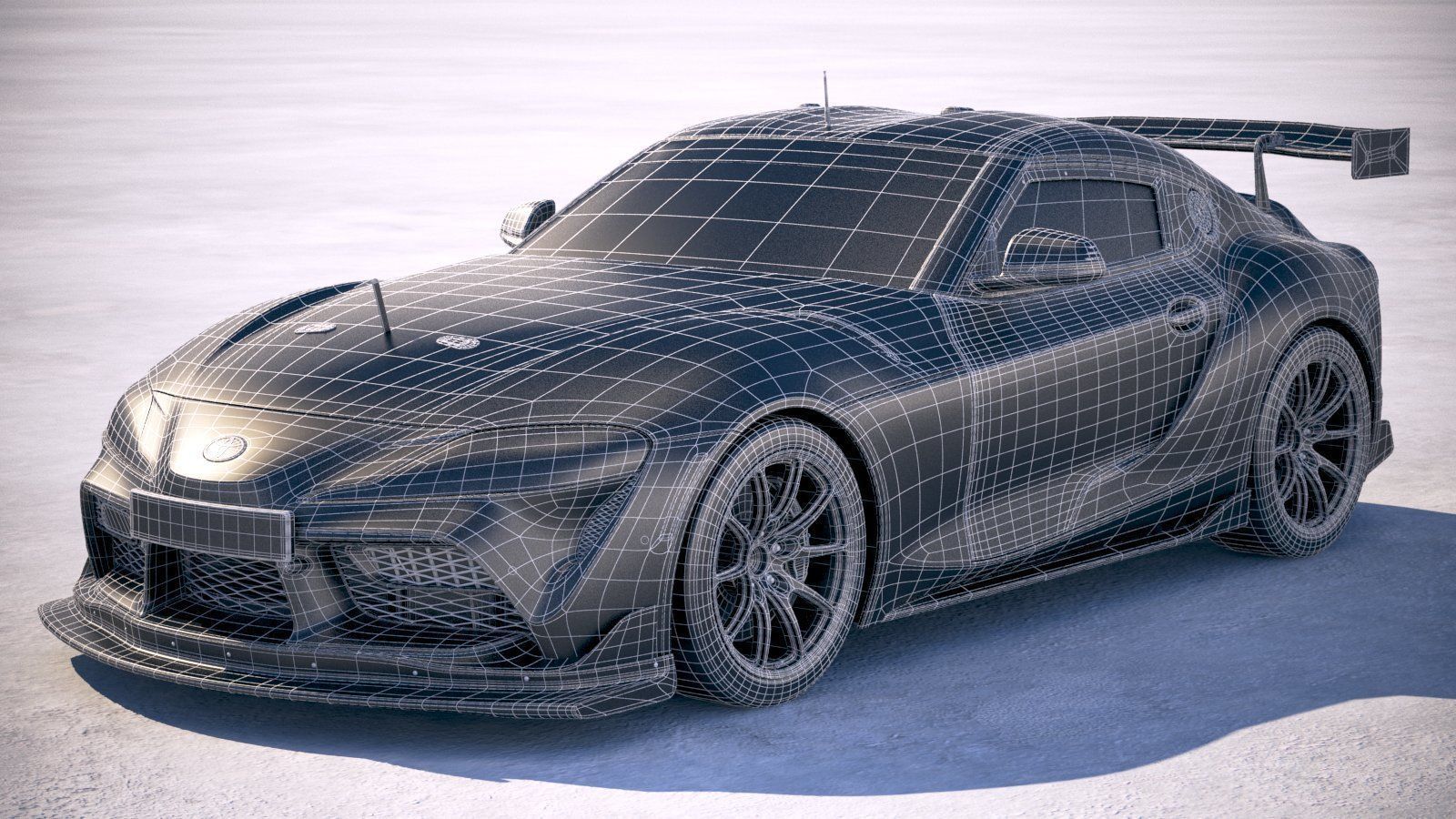 Toyota Supra GT4 2020 3D model_23