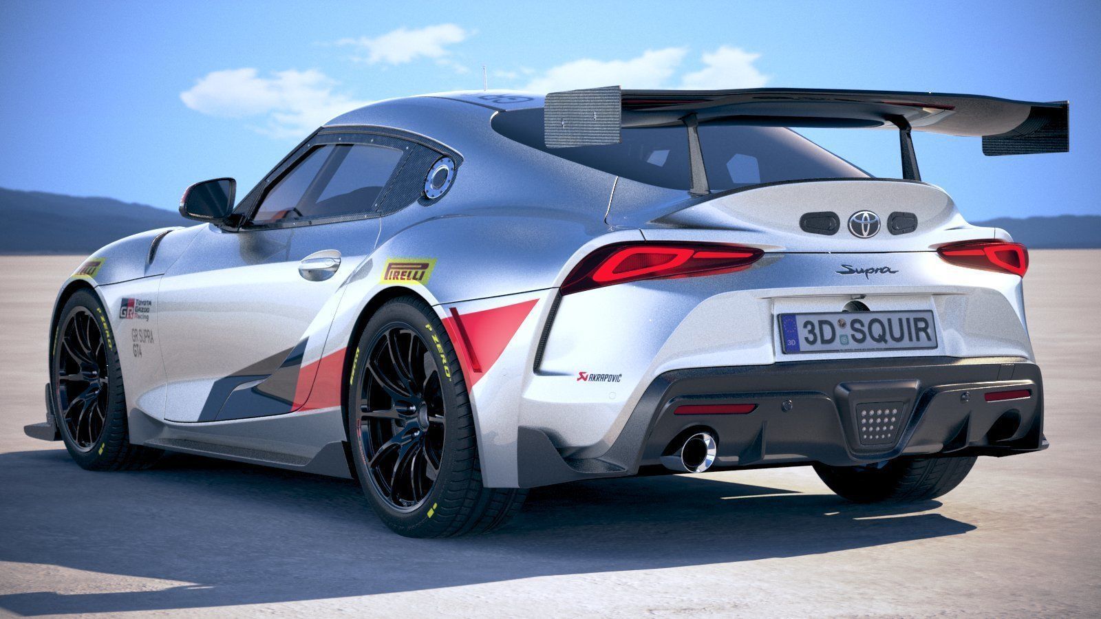 Toyota Supra GT4 2020 3D model_16