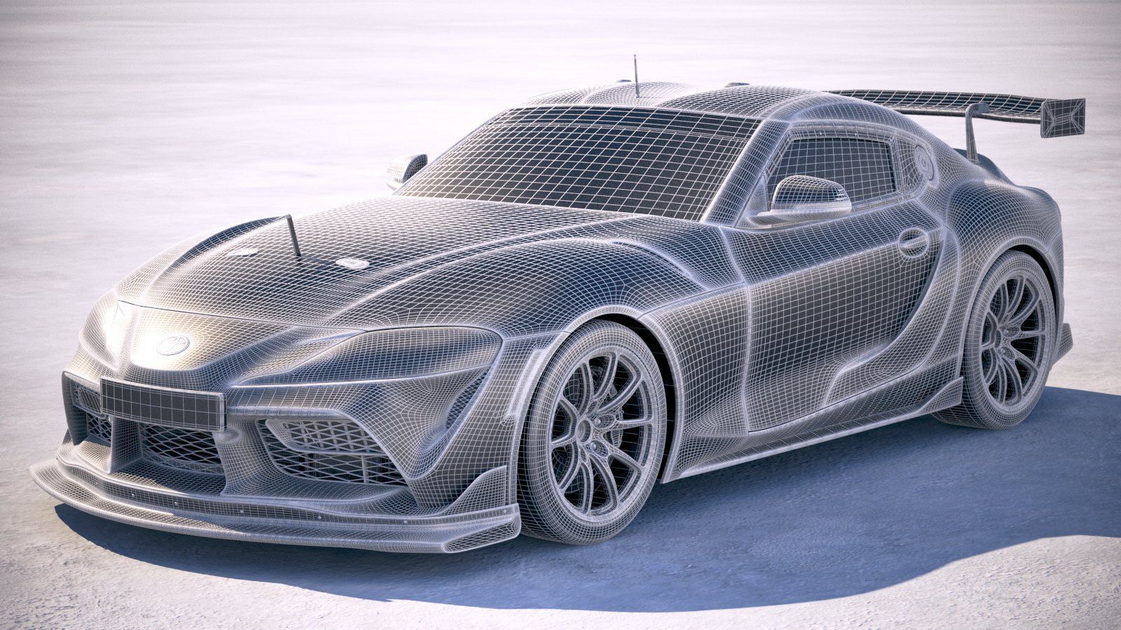 Toyota Supra GT4 2020 3D model_25