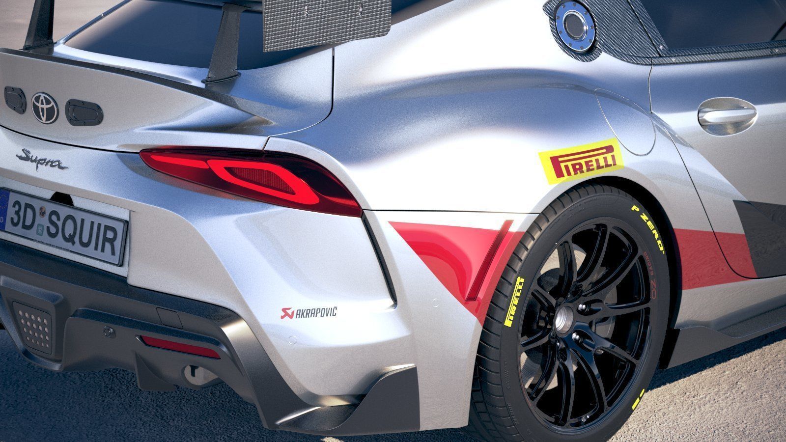 Toyota Supra GT4 2020 3D model_1