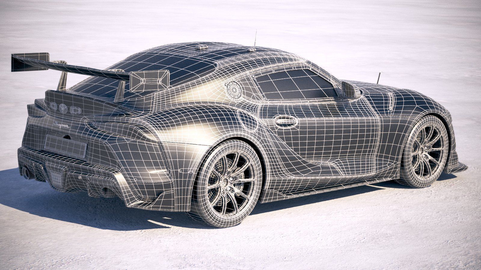 Toyota Supra GT4 2020 3D model_24
