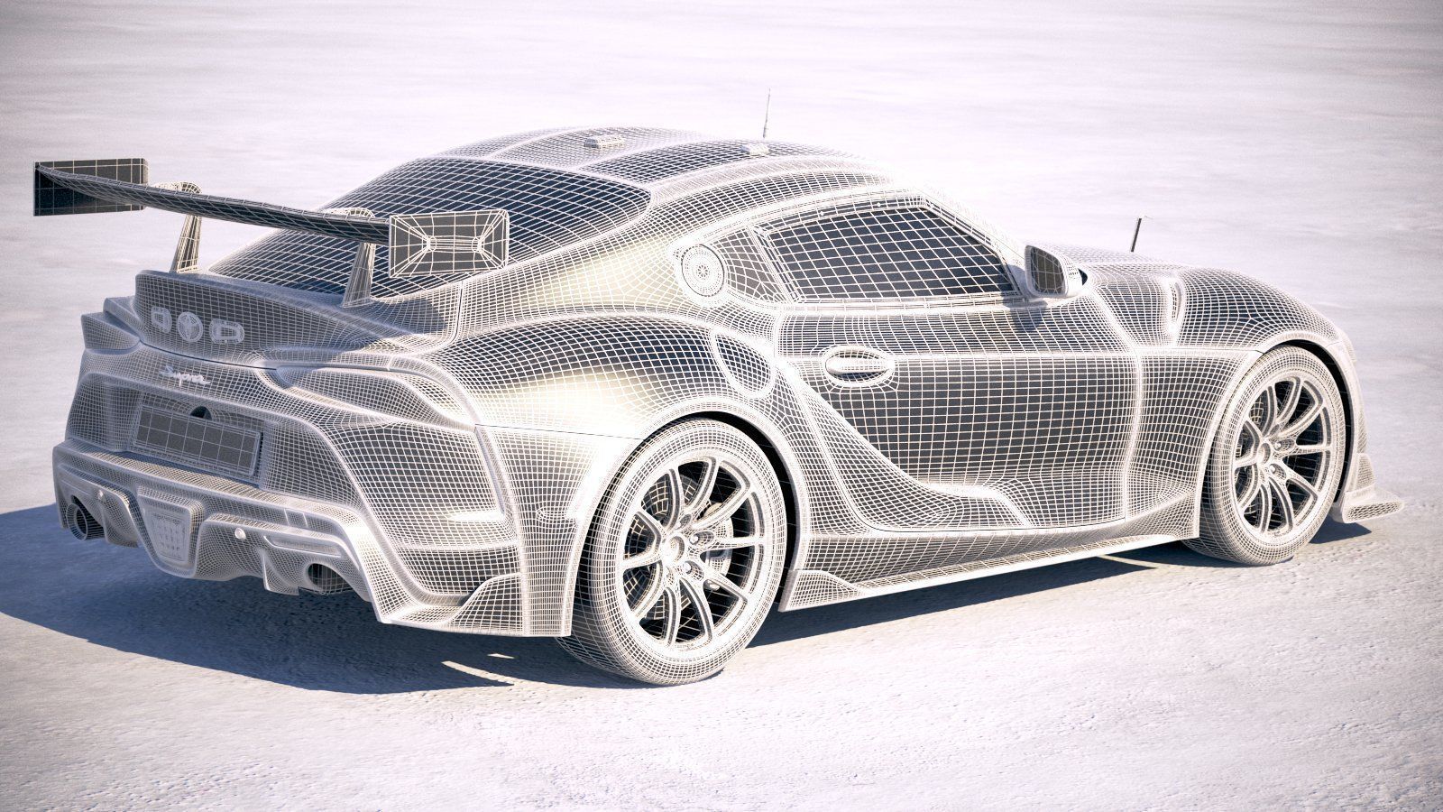 Toyota Supra GT4 2020 3D model_27