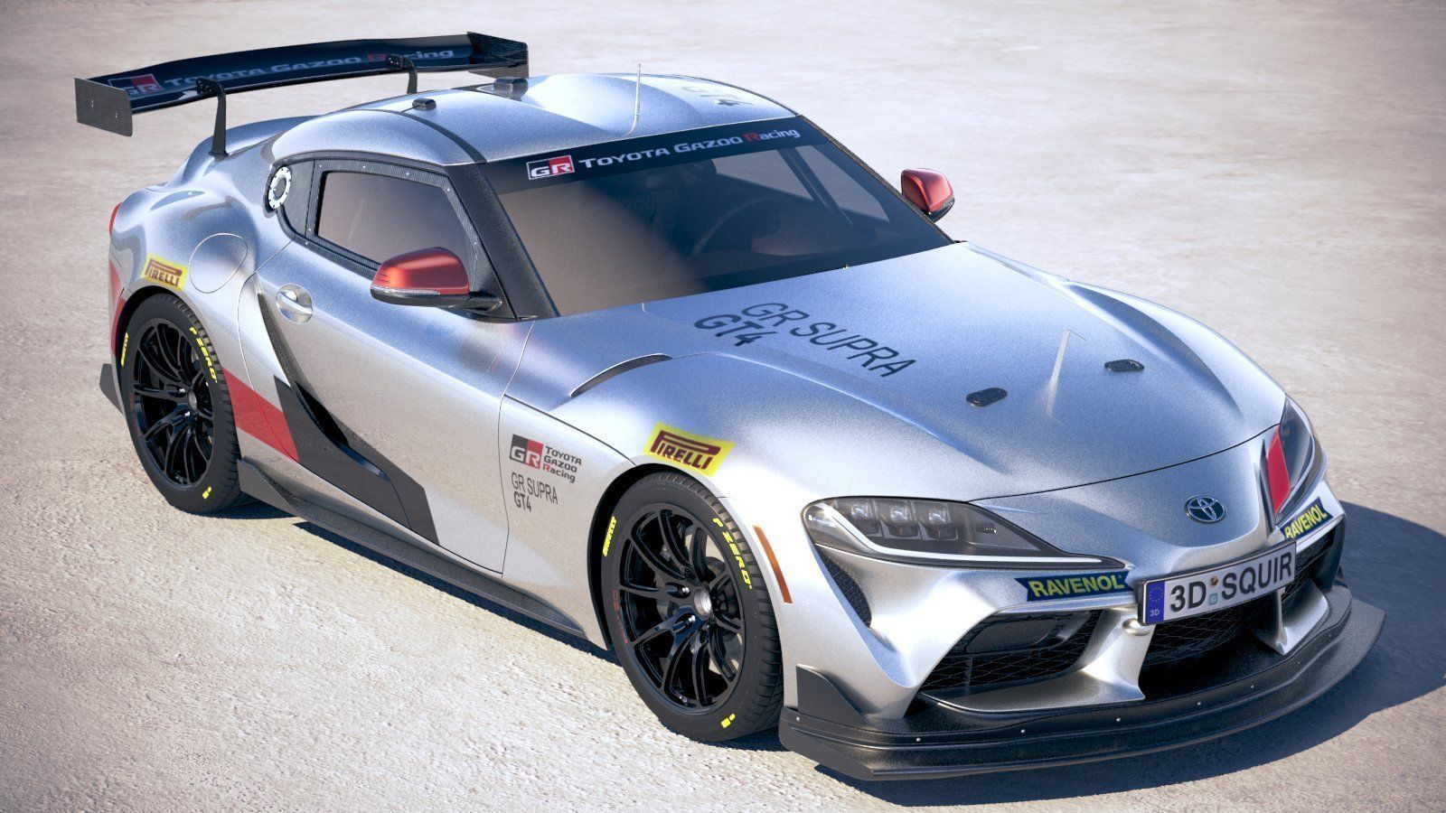 Toyota Supra GT4 2020 3D model_10
