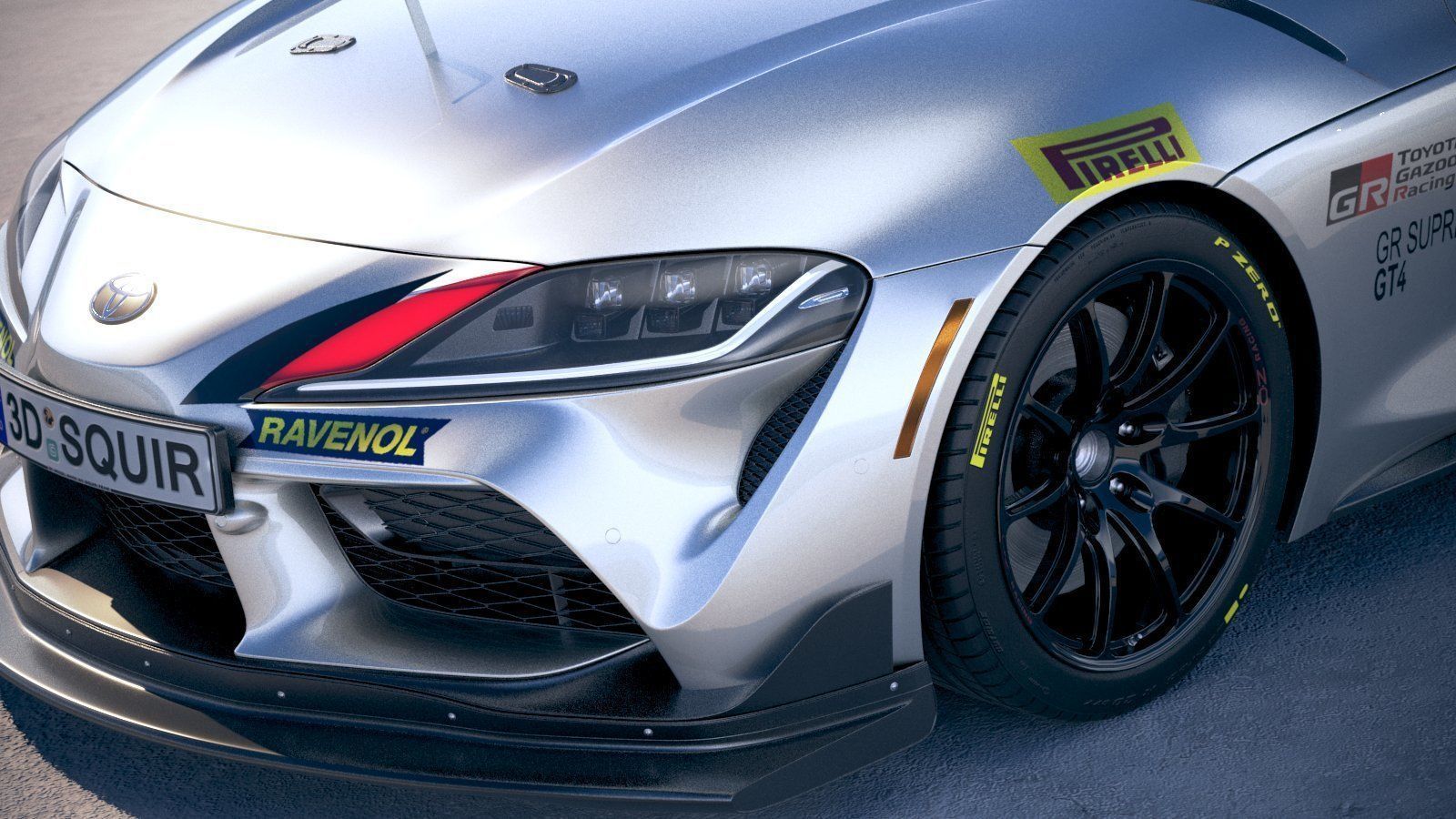 Toyota Supra GT4 2020 3D model_15