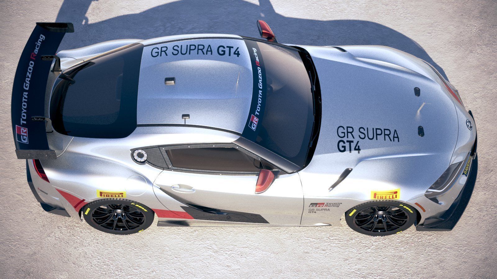 Toyota Supra GT4 2020 3D model_7