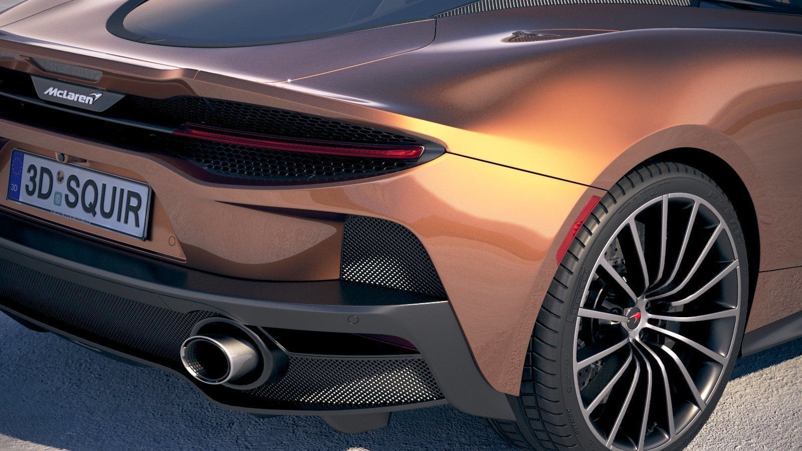 McLaren GT 2020 3D model_3