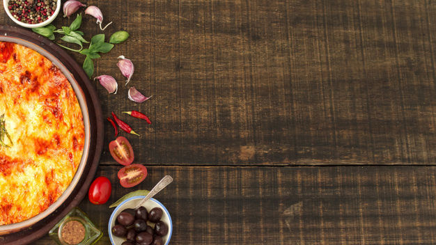 Lasagna pizza in glass dish 3D model_3