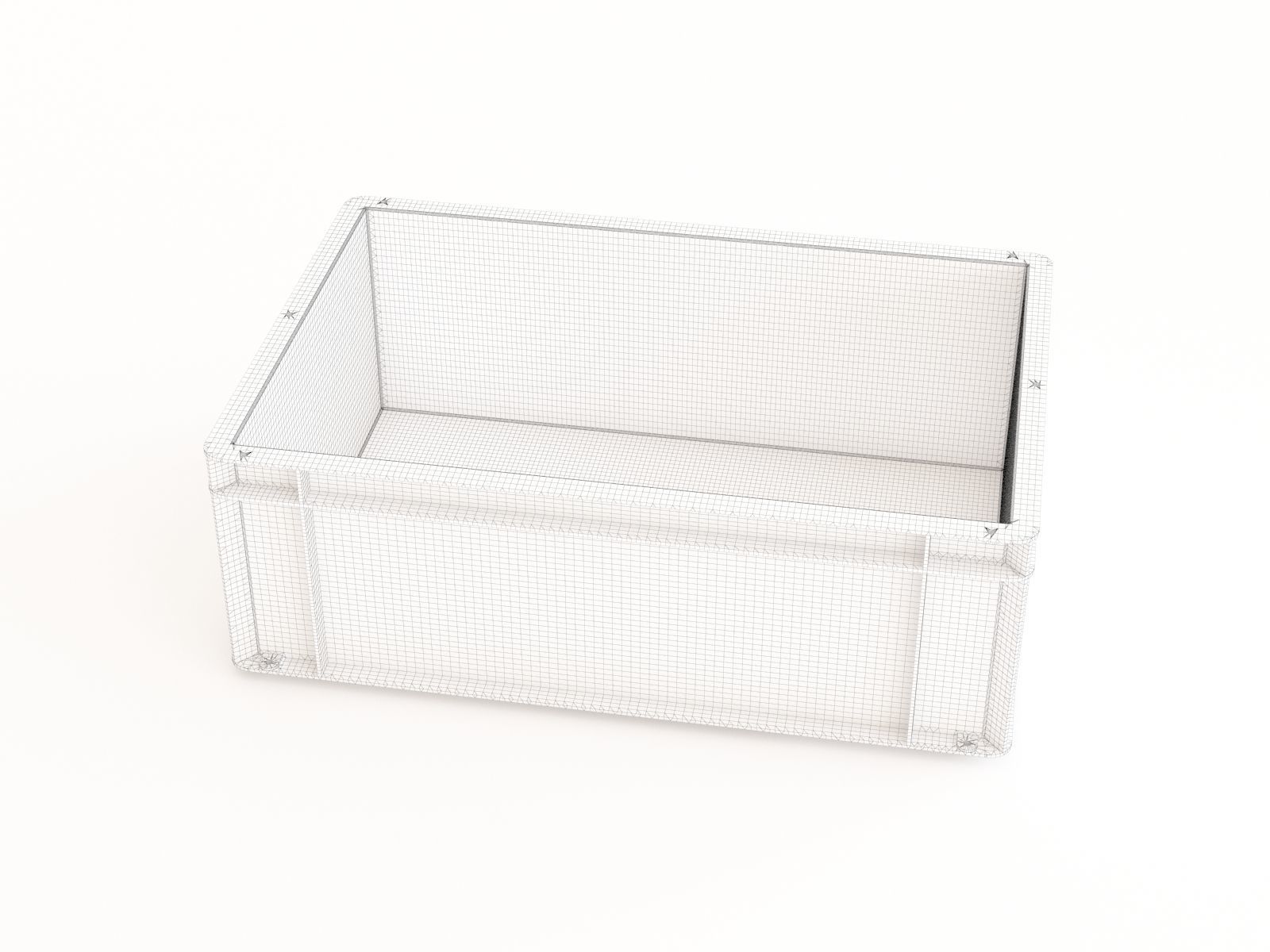 Plastic crate 37 3D model_1