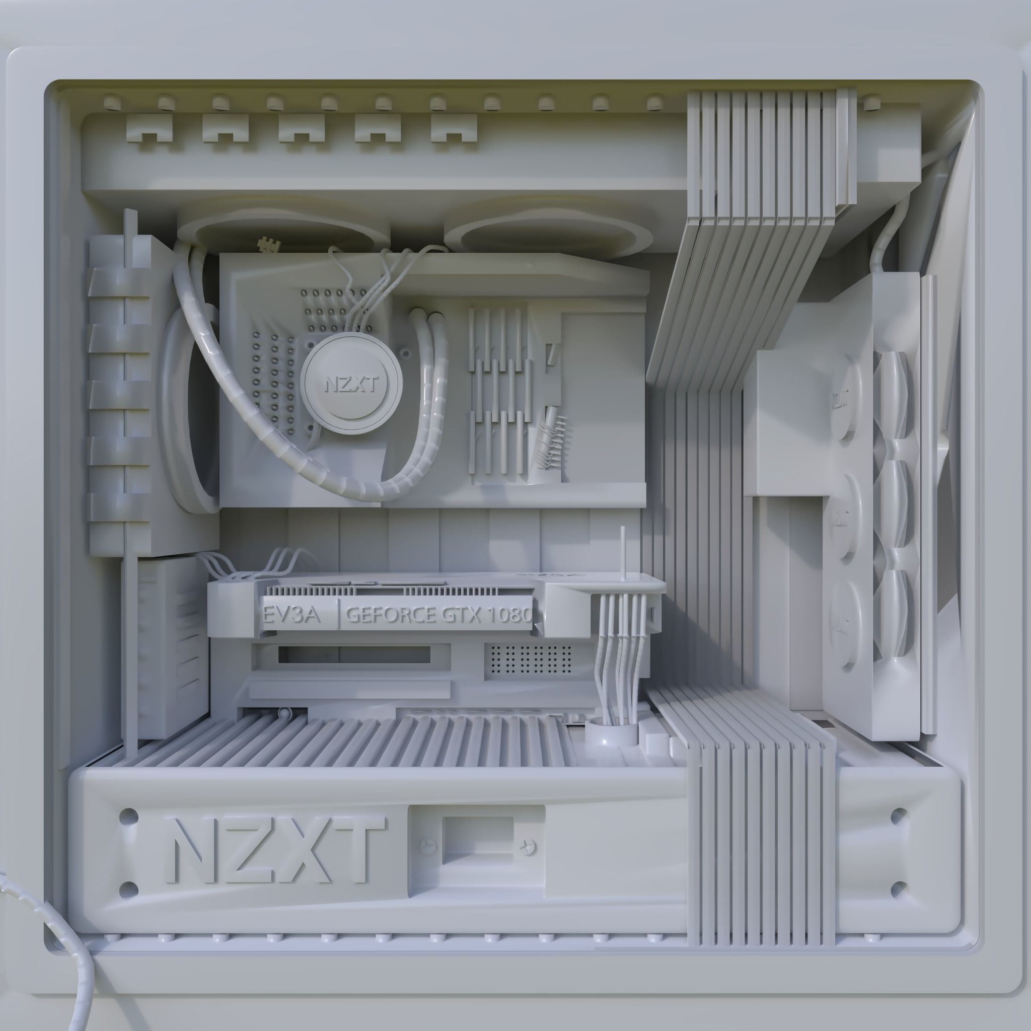 NZXT  Gaming PC GTX-1080 Model by Jab 3D model_1