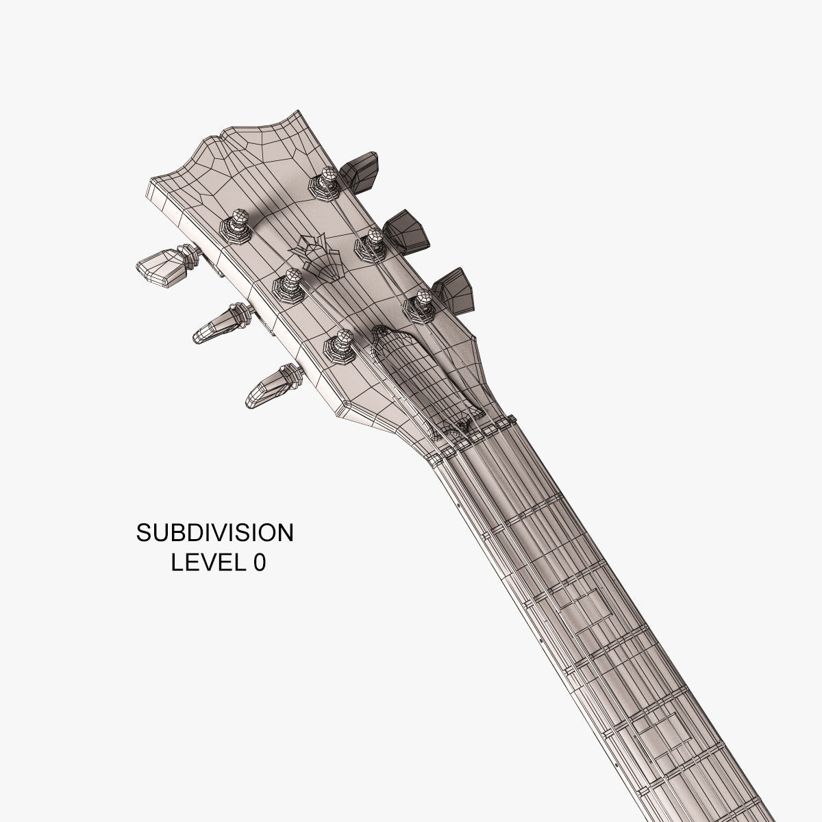 Gibson ES-335 Guitar 3D model_3