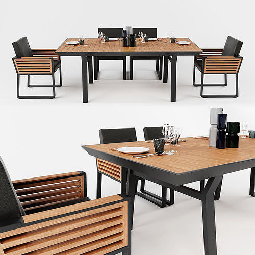 Higold New York dining Set 3D model