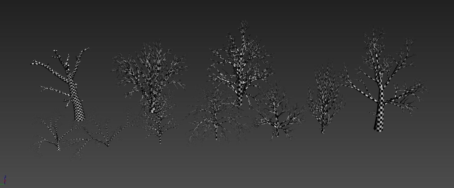 Dead Tree pack - Low Poly Low-poly 3D model_12